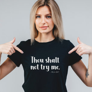 Du sollst mir nicht mal Mama lustige Typografie We T-Shirt