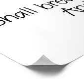 Du sollst mit Joy Isaiah 55:12 ausgehen Poster (Ecke)