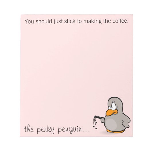 Du solltest dich an den Kaffee halten Notizblock (Vorderseite)