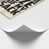 Du solltest die Größe meines Sackes Weihnachtsmann Geschenkpapier (Ecke)