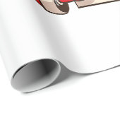 Du solltest die Größe meines Sackes Weihnachtsmann Geschenkpapier (Rolleneckpunkt)