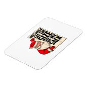 Du solltest die Größe meines Sackes Weihnachtsmann Magnet (Linke Seite)
