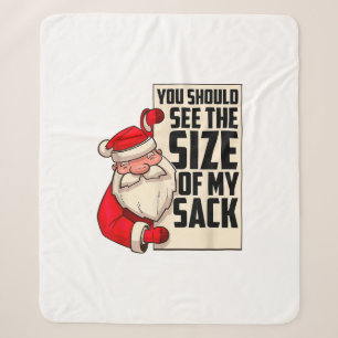 Du solltest die Größe meines Sackes Weihnachtsmann Sherpadecke