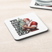 Du solltest die Größe meines Sacks sehen Getränkeuntersetzer (Linke Seite)