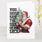 Du solltest die Größe meines Sacks sehen Karte (Gelbe Blume)