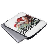 Du solltest die Größe meines Sacks sehen Laptopschutzhülle (Vorne Knopf)