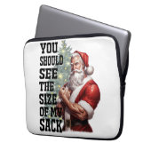 Du solltest die Größe meines Sacks sehen Laptopschutzhülle (Vorderseite Links)