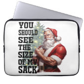 Du solltest die Größe meines Sacks sehen Laptopschutzhülle (Vorderseite)