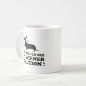 Du solltest meine Dackel in Aktion Kaffee-Tasse Kaffeetasse (Vorderseite Links)