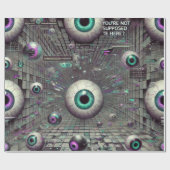 🎁 "Du solltest nicht hier sein" Weirdcore Geschenkpapier (Flach)