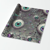 🎁 "Du solltest nicht hier sein" Weirdcore Geschenkpapier (Ungerollt)