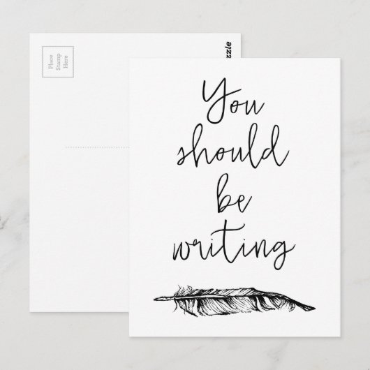 Du solltest schreiben postkarte (Vorne/Hinten)