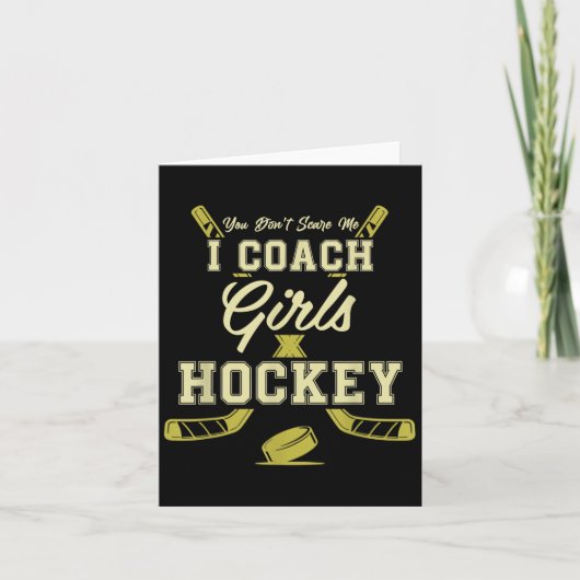 Du spenst mir ich Coach Girls Hockey Coaches Karte (Vorderseite)