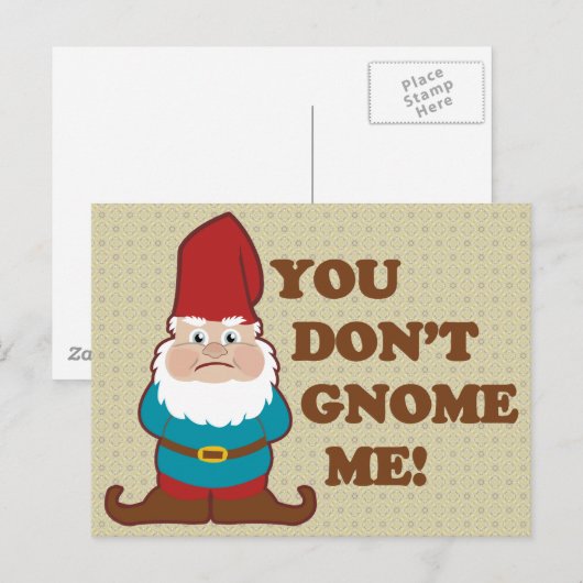 Du sprichst mich nicht! postkarte (Vorne/Hinten)