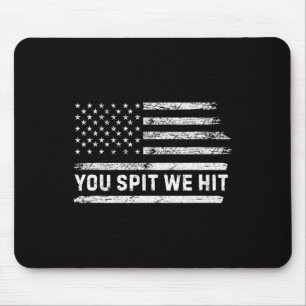 Du spuckst, wir treffen Trump Vintage Mousepad