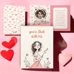 Du steckst mit mir fest feiertagskarte