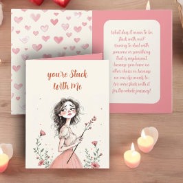 Du steckst mit mir fest feiertagskarte