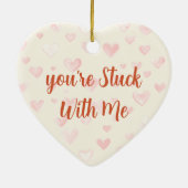 Du steckst mit mir fest keramik ornament (Hinten)