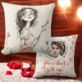 Du steckst mit mir fest kissen