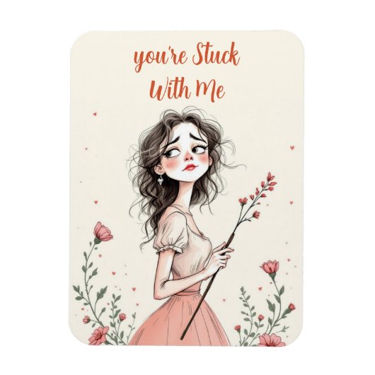 Du steckst mit mir fest magnet (Vertikal)