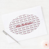 Du stehst nicht ovaler aufkleber (Umschlag)