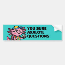 Du stellst sicher Axolotl-Fragen Lustig Witzig sar Autoaufkleber