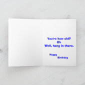 Du suchst gut nach deinem Alter. Karte (Innenseite)