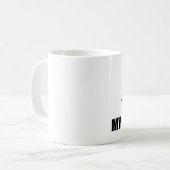 Du testest meine Geduld. Kaffeetasse (Vorderseite Links)