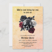 Du trägst dafür, dass du an erwachsenem Halloween- Einladung (Vorderseite)