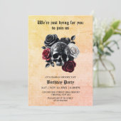 Du trägst dafür, dass du an erwachsenem Halloween- Einladung (Stehend Vorderseite)