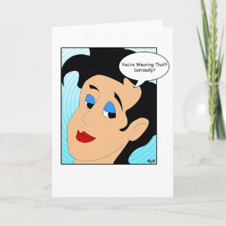 Du trägst das? Geburtskarte Karte