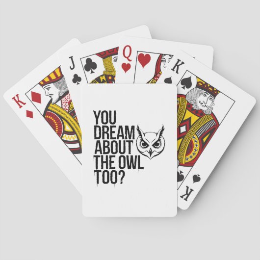 Du träumst auch von der Eule? Spielkarten (Rückseite)