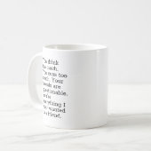 Du trinkst zu viel kaffeetasse (Vorderseite Links)