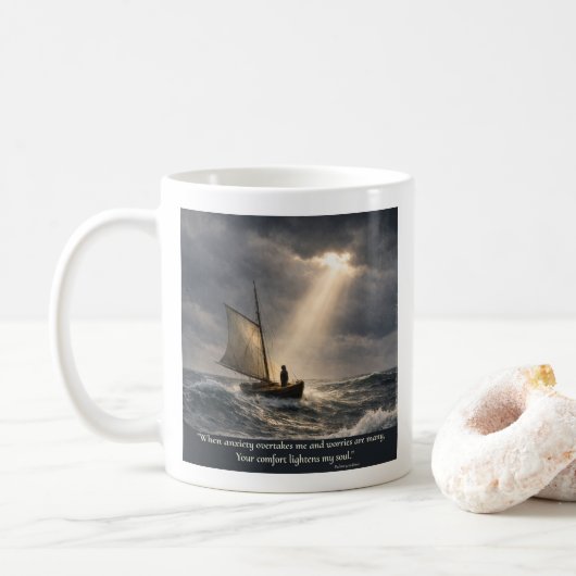 Du tröstest meine Seele Kaffeetasse (Mit Donut)