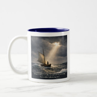 Du tröstest meine Seele Zweifarbige Tasse
