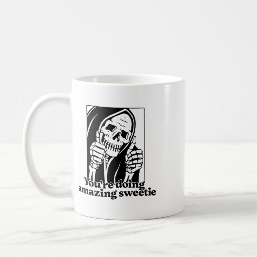 Du tust Phantastisch Sweetie1 Kaffeetasse (Links)