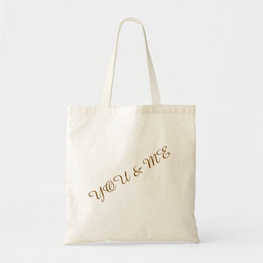 Du und ich benutzerdefinierte Tasche (Vorne)