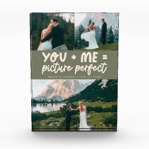Du und ich Bildperfektes Frischvermählten-Hochzeit Fotoblock