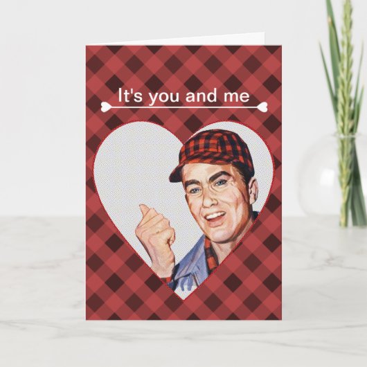 Du und ich feiertagskarte (Vorderseite)