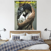 Du und ich für immer leinwanddruck (Insitu (Schlafzimmer))