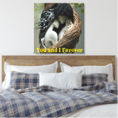 Du und ich für immer leinwanddruck (Insitu (Schlafzimmer))