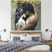 Du und ich für immer leinwanddruck (Insitu (Schlafzimmer))