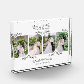 Du und ich für immer und immer elegant leaf Hochze Fotoblock (Links)
