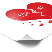 Du und ich haben das Herz gebrochen Fotodruck (Ecke)