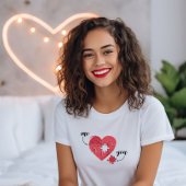 Du und ich heart Puzzle T-Shirt