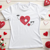 Du und ich heart Puzzle T-Shirt