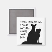 Du und ich mehr als Freunde, wir sind wie eine kle Magnet (Vorderseite/Rückseite)