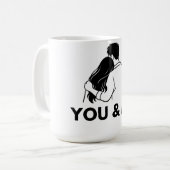 Du und ich Minimal Couple Mug Kaffeetasse (Vorderseite Links)