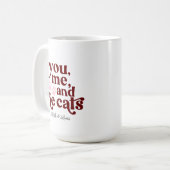 Du und ich Minimalistisch Kaffeetasse (Vorderseite Links)