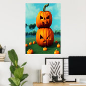 Du und ich, Pumpkin | AI Art Poster (Heimbüro)